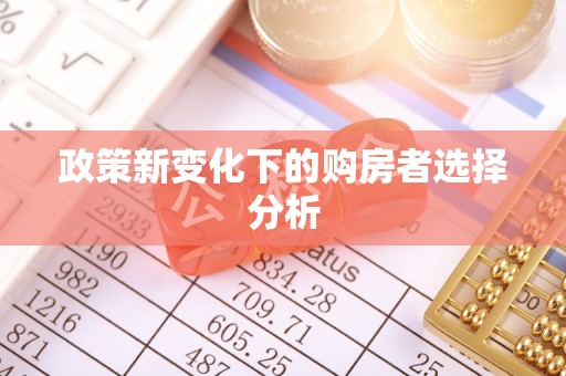 淮南政策新变化下的购房者选择分析